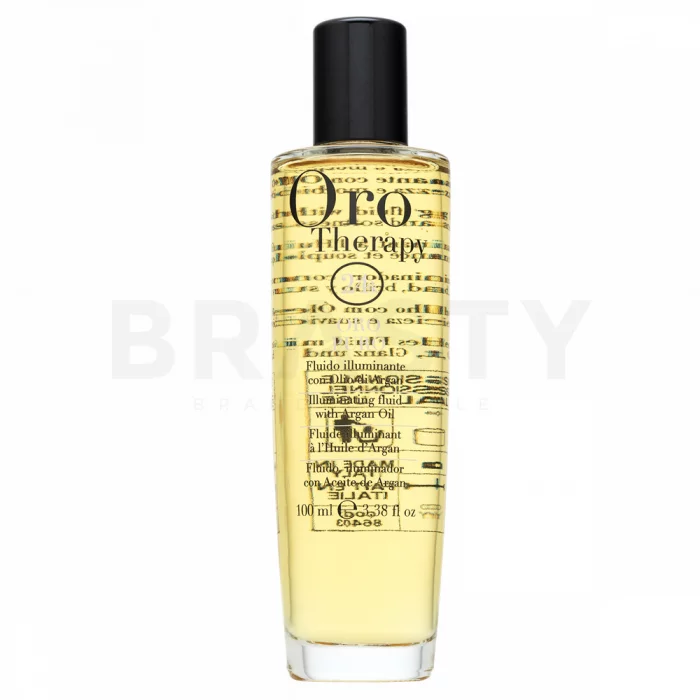 Fanola Oro Therapy Oro Puro Illuminating Fluid siero per capelli in disciplinati 100 ml