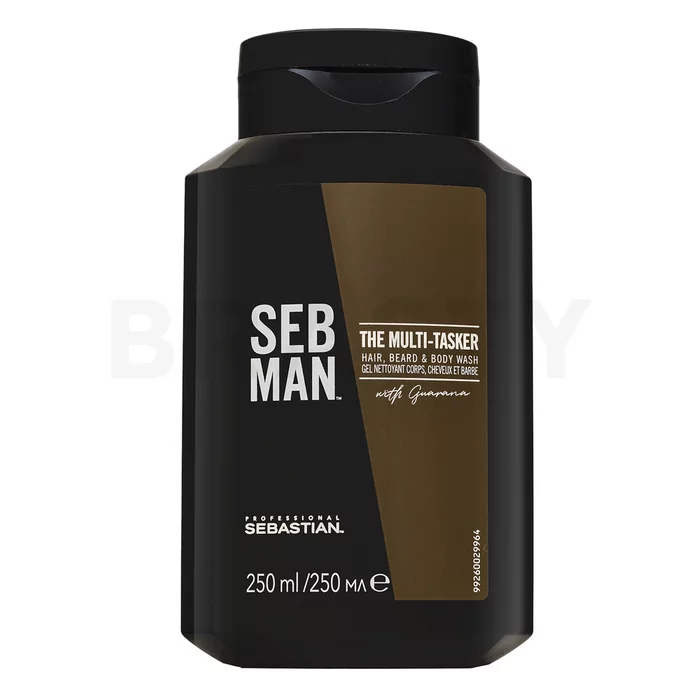 Sebastian Professional Man The Multi-Tasker 3-in-1 Shampoo shampoo, balsamo e gel doccia per tutti i tipi di capelli 250 ml
