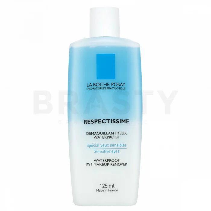La Roche-Posay Respectissime Waterproof Eye Makeup Remover dwufazowy płyn do demakijażu do usuwania trwałego i wodoodpornego makijażu 125 ml