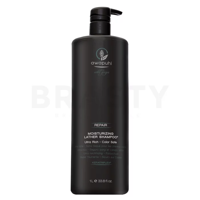 Paul Mitchell Awapuhi Wild Ginger Repair Moisturizing Lather Shampoo sulfaatvrije shampoo voor hydraterend haar 1000 ml