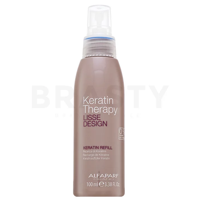 Alfaparf Milano Lisse Design Keratin Therapy Keratin Refill bezoplachová péče pro nepoddajné vlasy 100 ml
