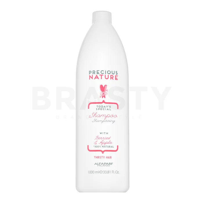 Alfaparf Milano Precious Nature Today's Special Shampoo Berries & Apple tápláló sampon száraz és sérült hajra 1000 ml