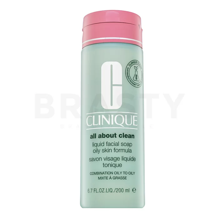 Clinique Liquid Facial Soap Oily Skin Formula folyékony szappan az arcra zsíros bőrre 200 ml