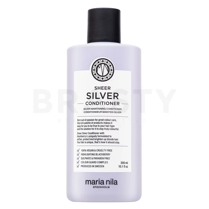 Maria Nila Sheer Silver Conditioner versterkende conditioner voor platinablond en grijs haar 300 ml