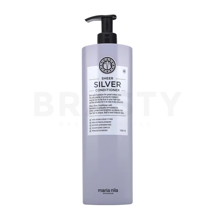 Maria Nila Sheer Silver Conditioner Voedende conditioner voor platinablond en grijs haar 1000 ml