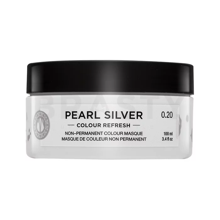 Maria Nila Colour Refresh odżywcza maska bez kolorowych pigmentów do włosów siwych i platynowego blondu Pearl Silver 100 ml