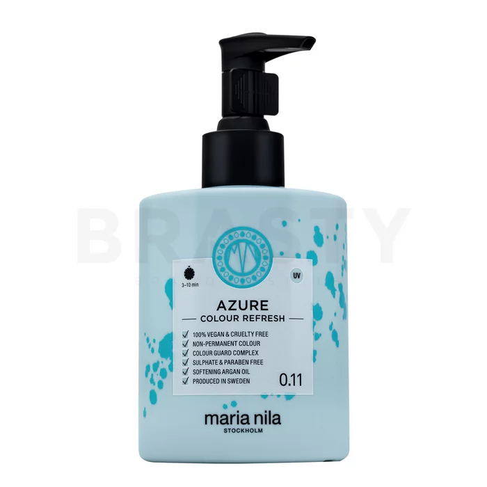 Maria Nila Colour Refresh voedend masker met kleurpigmenten voor het creëren van een blauw pastel effect Azzure 300 ml