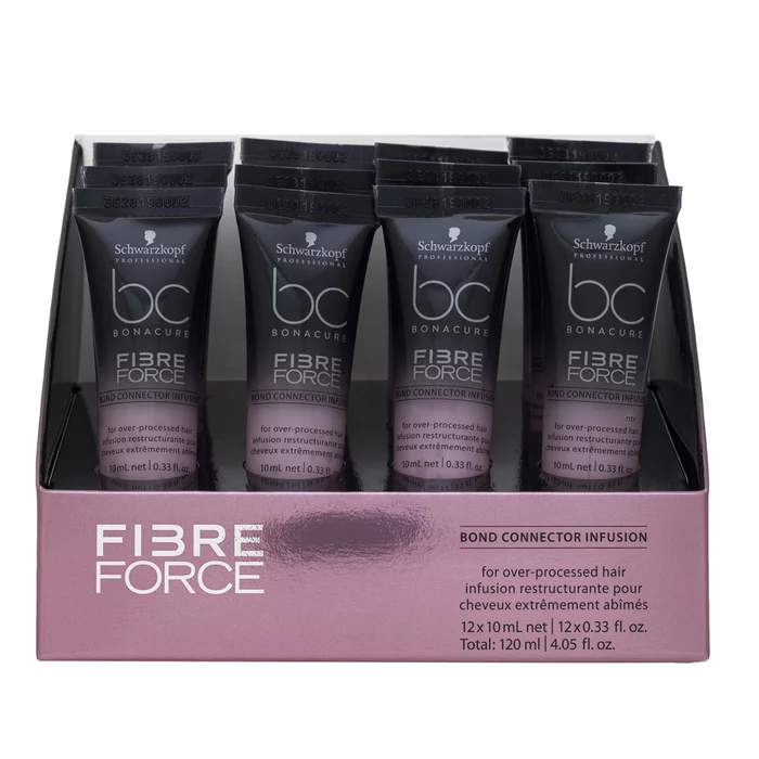 Schwarzkopf Professional BC Bonacure Fibre Force Bond Connector Infusion cura pre-shampoo per capelli molto secchi e danneggiati 12 x 10 ml