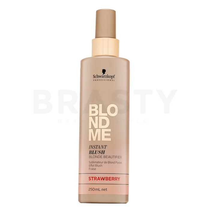 Schwarzkopf Professional BlondMe Instant Blush Strawberry farebný sprej pre vlasy s ružovými odtieňmi 250 ml