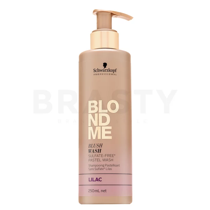 Schwarzkopf Professional BlondMe Blush Wash Lilac farebný šampon pre vytvorenie fialového pastelového efektu 250 ml