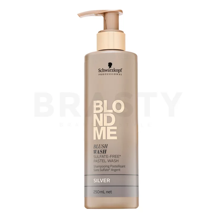 Schwarzkopf Professional BlondMe Blush Wash Silver színező sampon platinaszőke és ősz hajra 250 ml