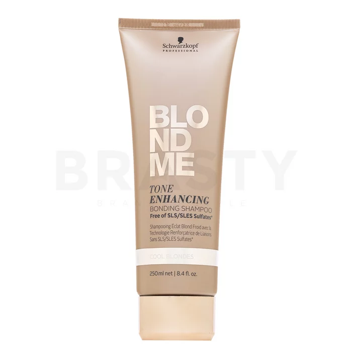 Schwarzkopf Professional BlondMe Tone Enhancing Bonding Shampoo Cool Blondes posilujúci šampón pre oživenie farby studených blond odtieňov 250 ml