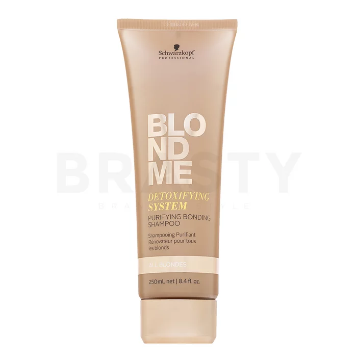 Schwarzkopf Professional BlondMe Detoxifying System Purifying Bonding Shampoo vyživujúci šampón pre blond vlasy 250 ml