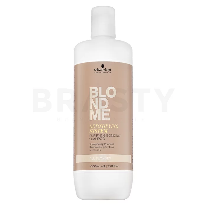 Schwarzkopf Professional BlondMe Detoxifying System Purifying Bonding Shampoo čistiaci šampón pre blond vlasy 1000 ml
