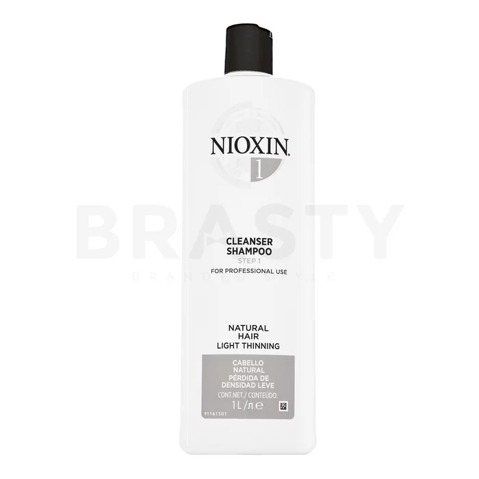 Nioxin System 1 Cleanser Shampoo tisztító sampon ritkuló hajra 1000 ml