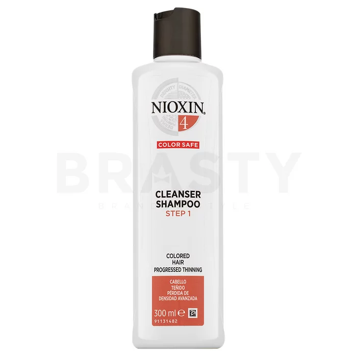 Nioxin System 4 Cleanser Shampoo tisztító sampon ritkuló hajra 300 ml
