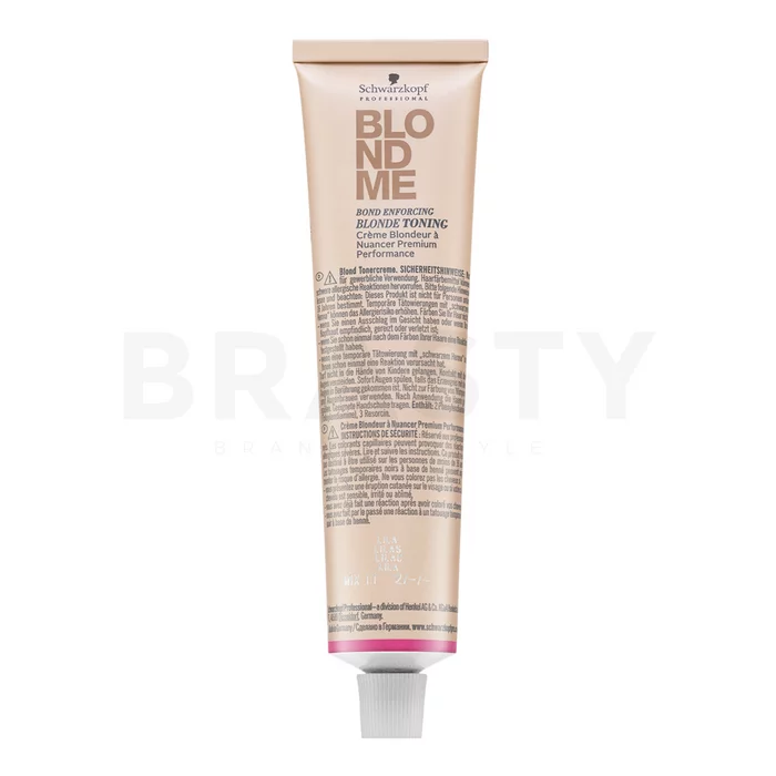 Schwarzkopf Professional BlondMe Blonde Toning tónovací farebný krém pre blond vlasy Lilac 60 ml