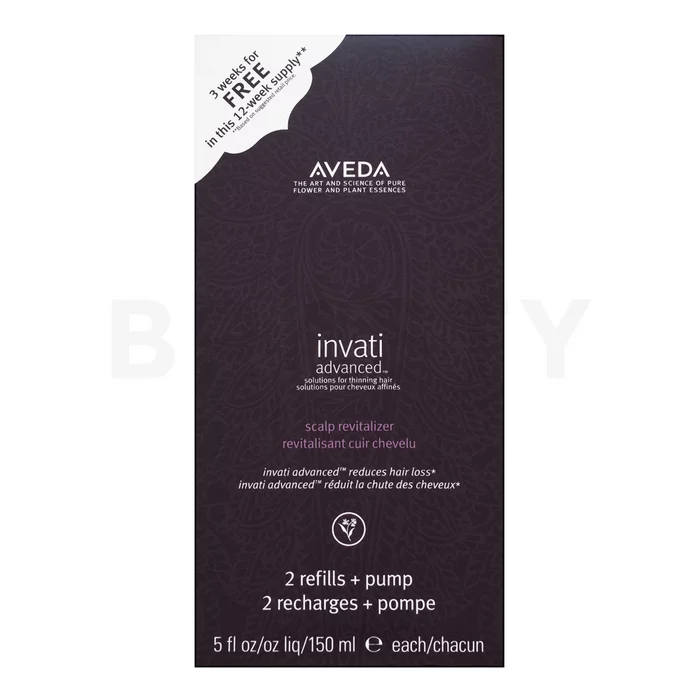 Aveda Invati Advanced Scalp Revitalizer Set & Pump set impotriva căderii părului 150 ml + 150 ml