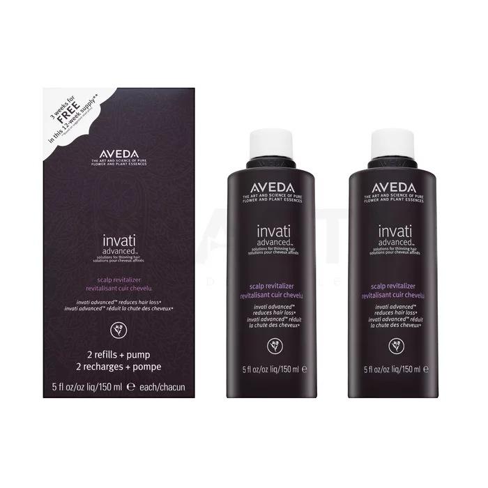 Aveda Invati Advanced Scalp Revitalizer Set & Pump set impotriva căderii părului 150 ml + 150 ml