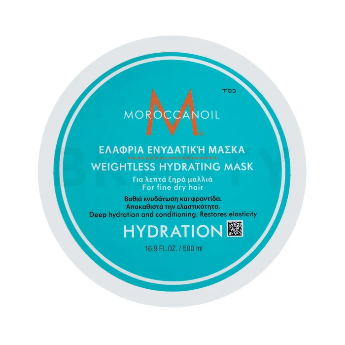 Moroccanoil Hydration Weightless Hydrating Mask mască pentru întărire pentru par fin si uscat 500 ml