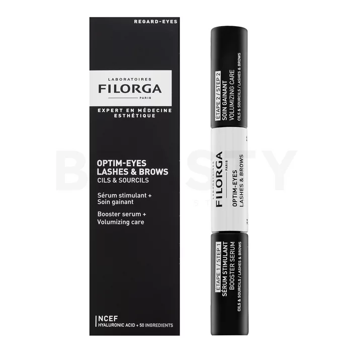Filorga Optim-Eyes Lashes & Brows erősítő kezelés szempillaspirál Szempillákra és szemöldökre 13 ml