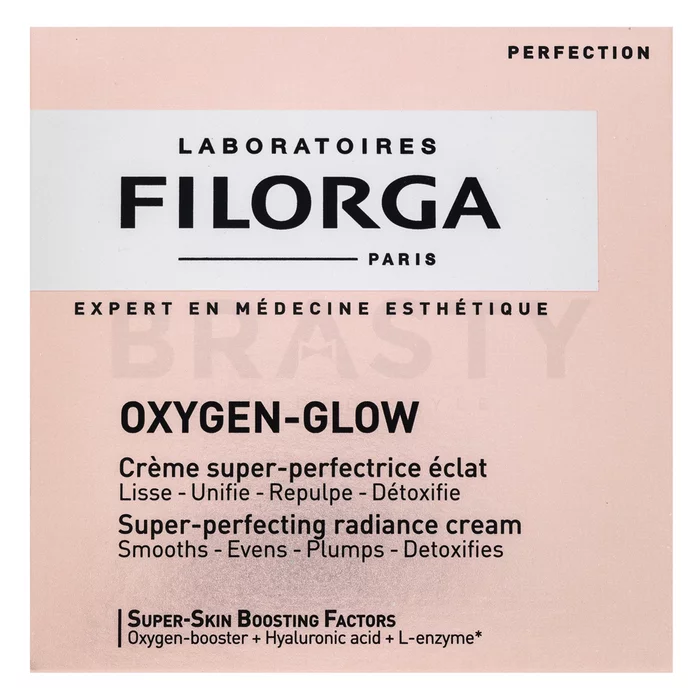 Filorga Oxygen-Glow Super-Perfecting Radiance Cream világosító és fiatalító krém az arcbőr hiányosságai ellen 50 ml