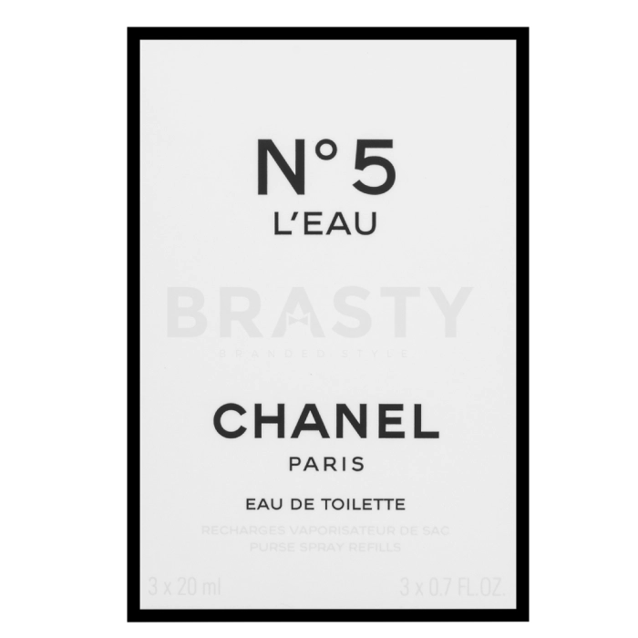 Chanel No.5 L'Eau - Refill Eau de Toilette para mujer 3 x 20 ml