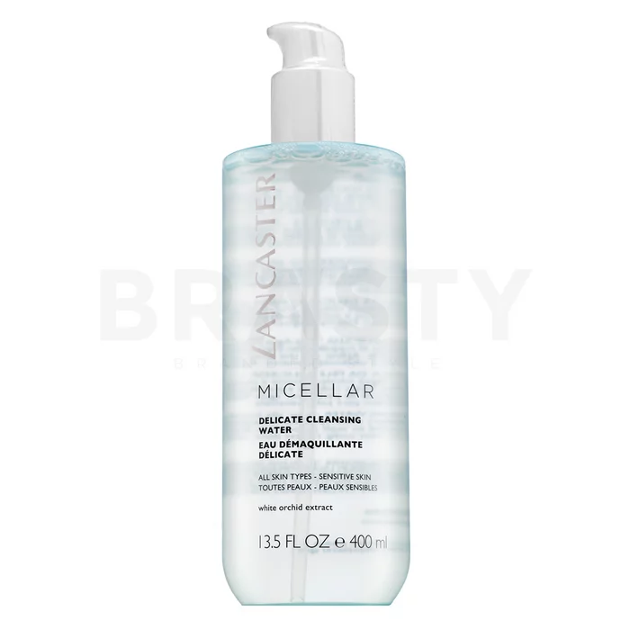 Lancaster Cleansers & Masks Micellar Delicate Cleansing Water micelláris sminklemosó az egységes és világosabb arcbőrre 400 ml