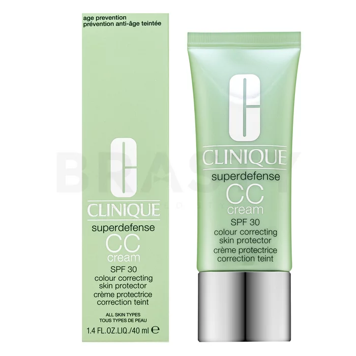Clinique Superdefense CC krema CC SPF 30 Colour Correcting Skin Protection Light Medium 40 ml