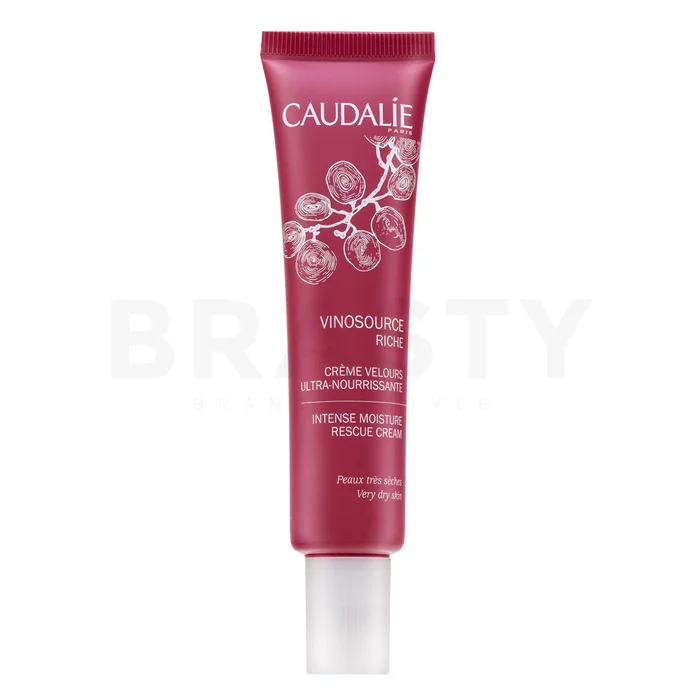Caudalie Vinosource Intense Moisture Rescue Cream ser cu hidratare intensivă pentru piele uscată 40 ml