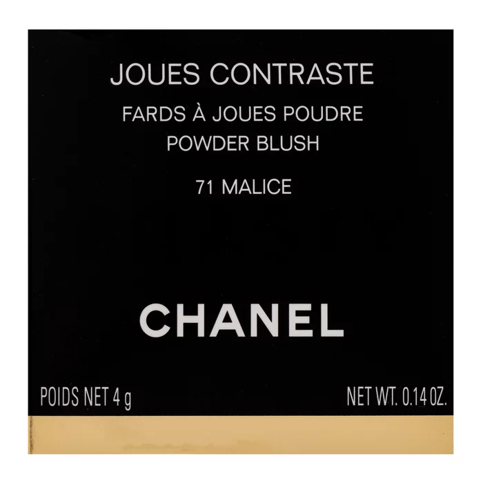 Chanel Joues Contraste Powder Blush púderes arcpír az egységes és világosabb arcbőrre 71 Malice 4 g
