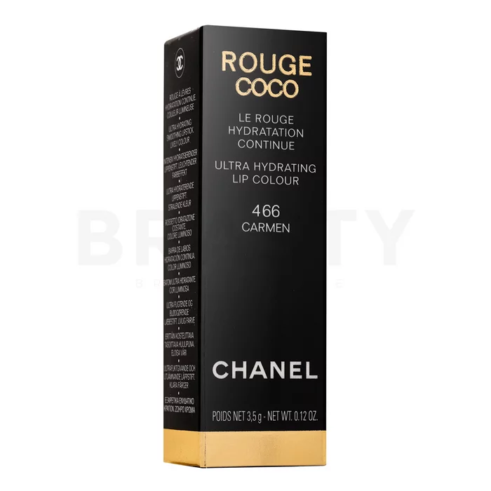 Chanel Rouge Coco rúzs hidratáló hatású 466 Carmen 3,5 g