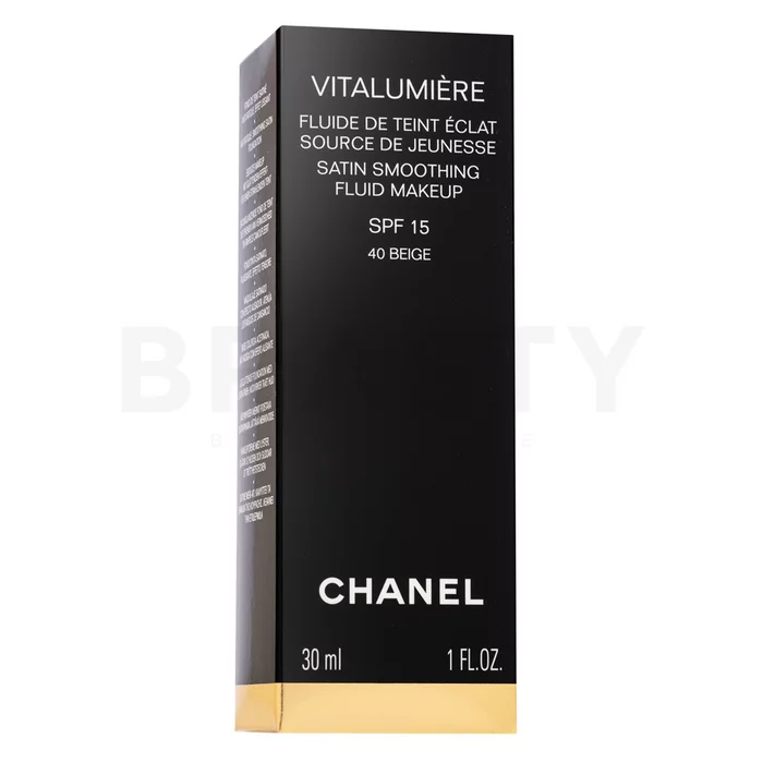 Chanel Vitalumiere Fluid Makeup make-up az egységes és világosabb arcbőrre 40 Beige 30 ml