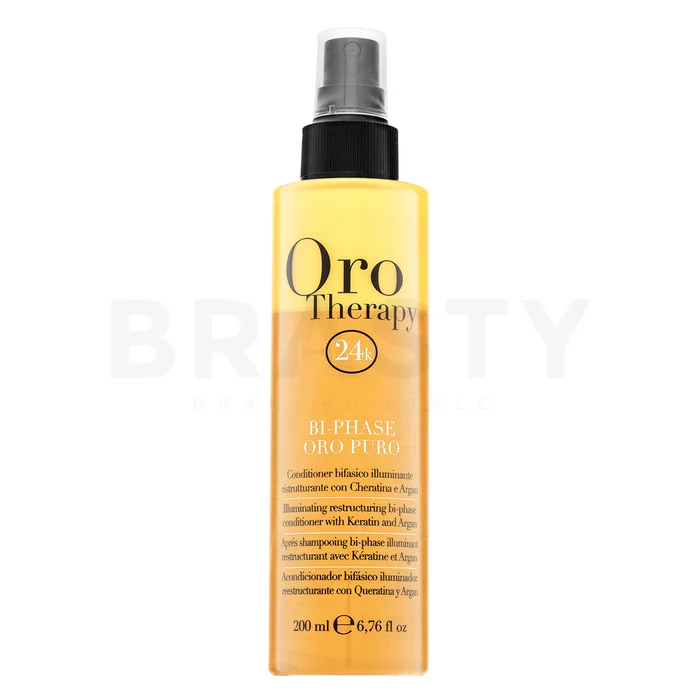 Fanola Oro Therapy Bi-Phase Conditioner odżywka bez spłukiwania do włosów suchych i zniszczonych 200 ml