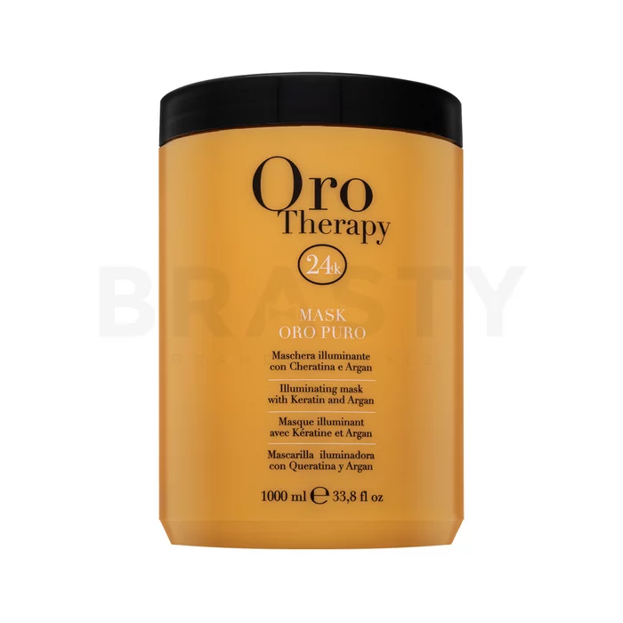 Fanola Oro Therapy Oro Puro Illuminating Mask odżywcza maska do włosów bez połysku 1000 ml