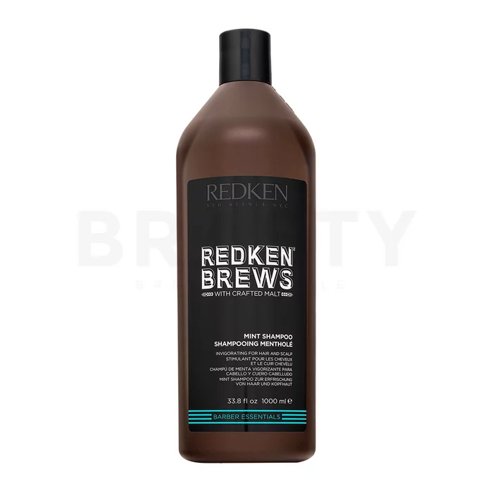 Redken Brews Mint Shampoo osvežilni šampon za vse vrste las 1000 ml