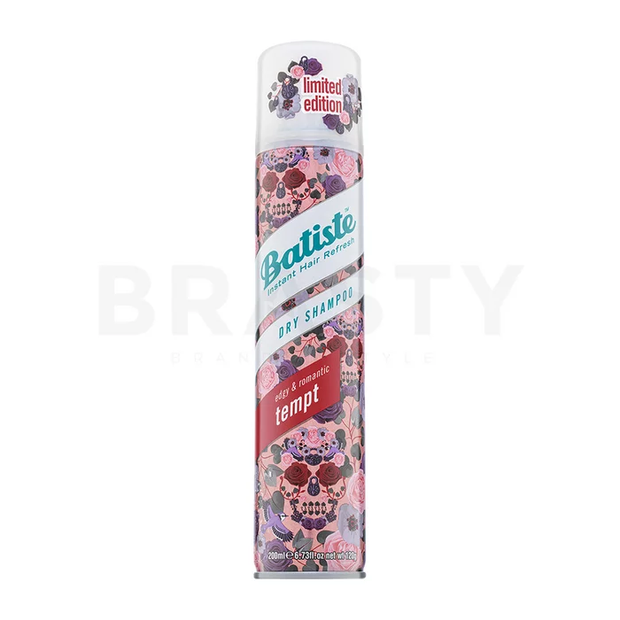 Batiste Dry Shampoo Edgy&Romantic Tempt száraz sampon minden hajtípusra 200 ml