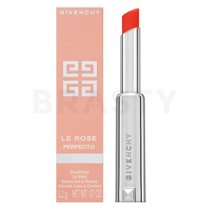 Givenchy Le Rose Perfecto tápláló rúzs N. 302 Solar Red 2,2 g