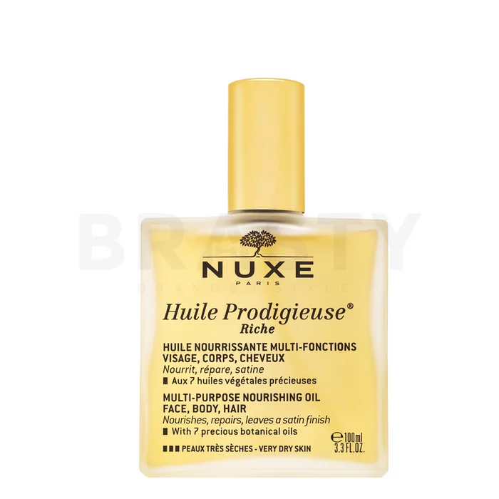 Nuxe Huile Prodigieuse Riche Dry Oil Multifunctionele droge olie voor de zeer droge en gevoelige huid 100 ml