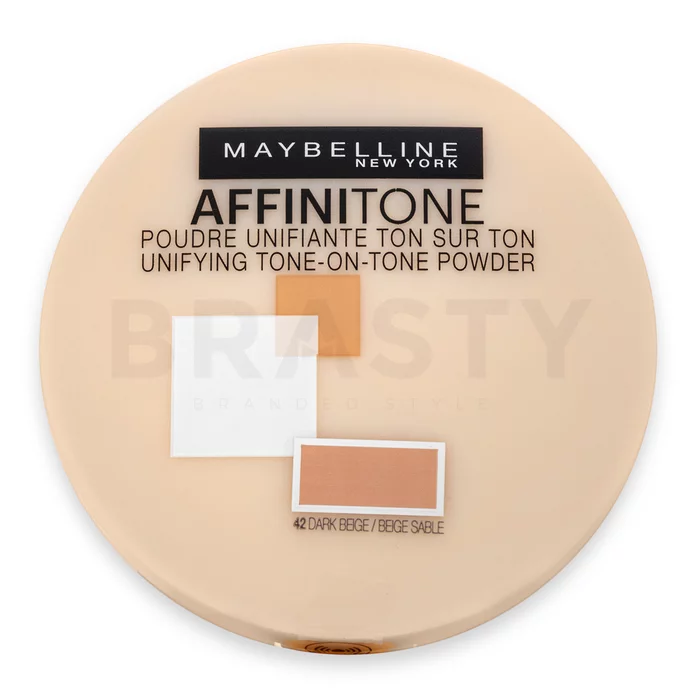 Maybelline Affinitone Unifying Tone-on-Tone Powder prašek 42 Dark Beige 9 g