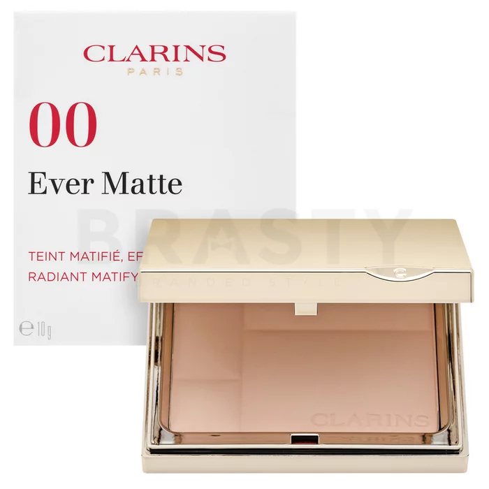 Clarins Ever Matte Radiant Matifying Powder prašek z matirnim učinkom 00 Transparent Opale 10 g