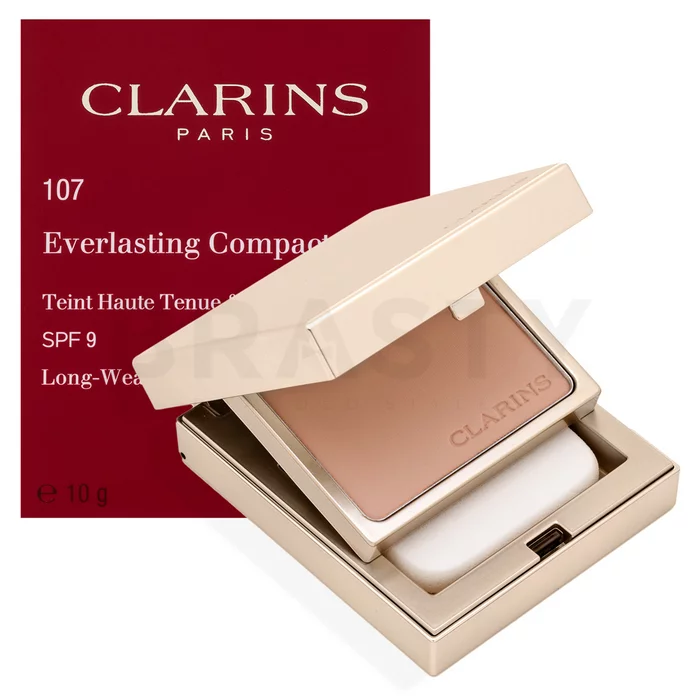 Clarins Everlasting Compact Foundation ličila v prahu 107 Beige 10 g