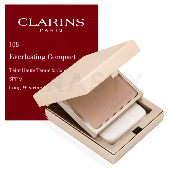 Clarins Everlasting Compact Foundation ličila v prahu 108 Sand 10 g