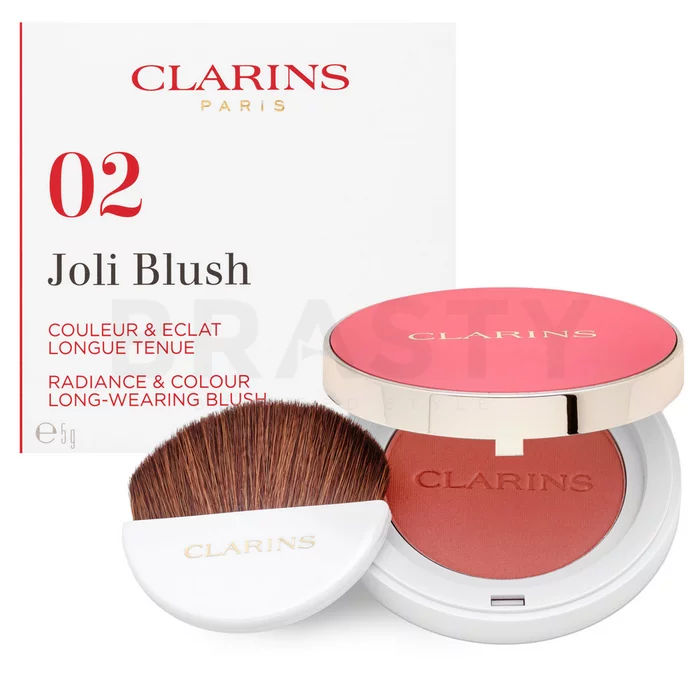 Clarins Joli Blush blush in polvere 02 Cheeky Pink 5 g