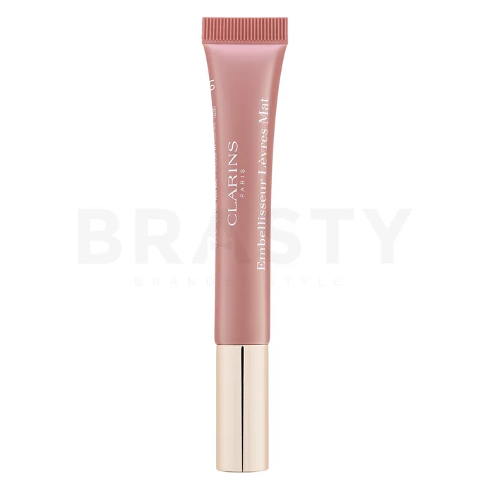 Clarins Velvet Lip Perfector sijaj za ustnice z vlažilnim učinkom 01 Nude 12 ml