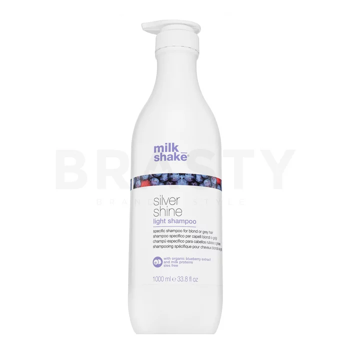 Milk_Shake Silver Shine Light Shampoo beschermingsshampoo voor platinablond en grijs haar 1000 ml
