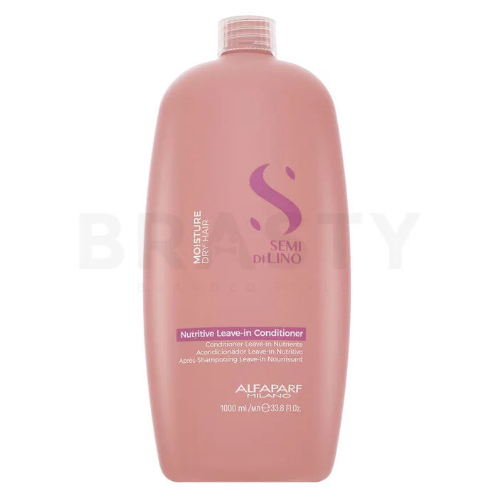 Alfaparf Milano Semi Di Lino Moisture Nutritive Leave-In Conditioner Acondicionador sin enjuague Para hidratar el cabello 1000 ml