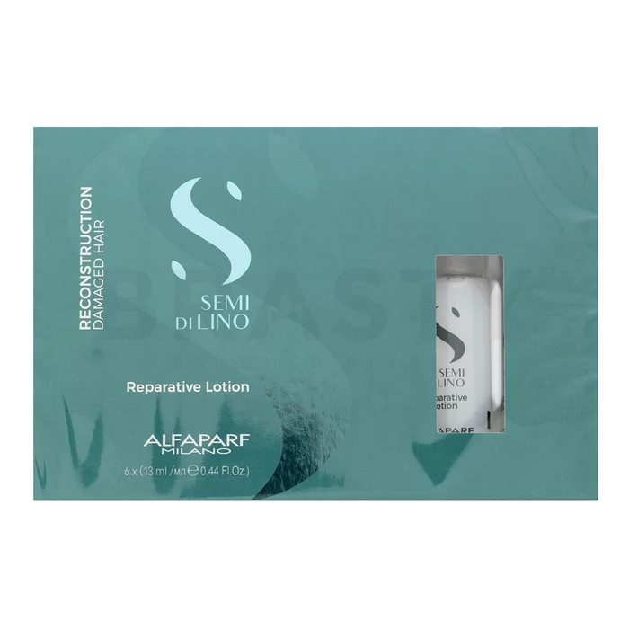 Alfaparf Milano Semi Di Lino Reconstruction Reparative Lotion Stärkungspflege für trockenes und geschädigtes Haar 6 x 13 ml