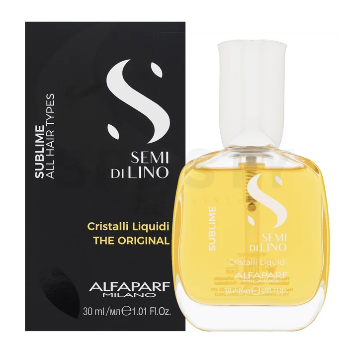 Alfaparf Milano Semi Di Lino Sublime Cristalli Liquidi The Original olie voor zacht en glanzend haar 30 ml