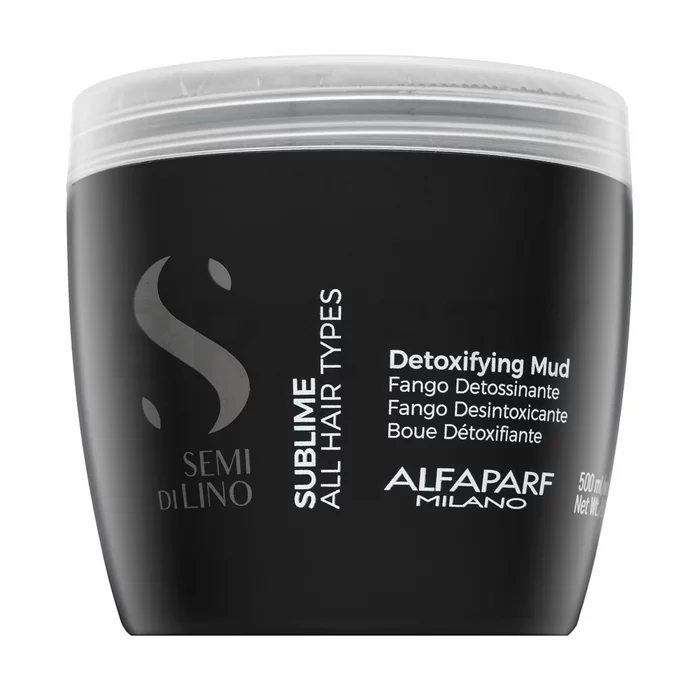 Alfaparf Milano Semi Di Lino Sublime Detoxifying Mud hyratačný čistiaci krém pre všetky typy vlasov 500 ml
